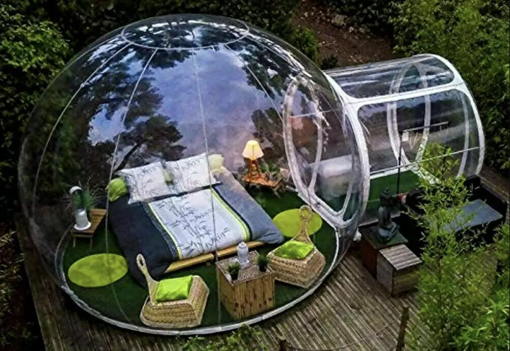 bubble tents for outdoor dining